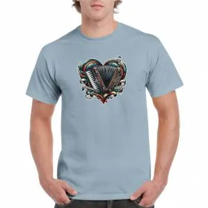 T-shirt avec illustration vibrante d'accordéon